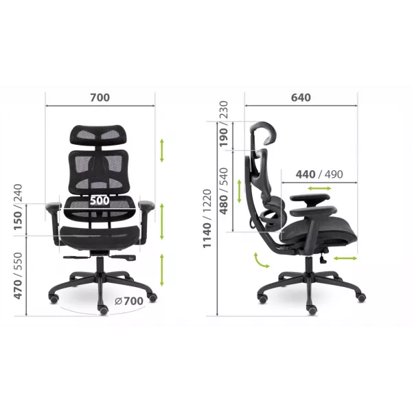 Кресло EPIK P-521-SB M021 (серый)