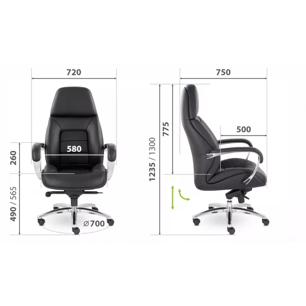Кресло EPIK A-181-G L200 (коричневый)