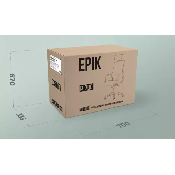 Кресло EPIK P-700 PL TW69-128 (серый)