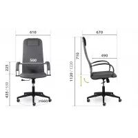 Кресло СН-601 Соло пластик SoloBL Ср S-0401 (черный)