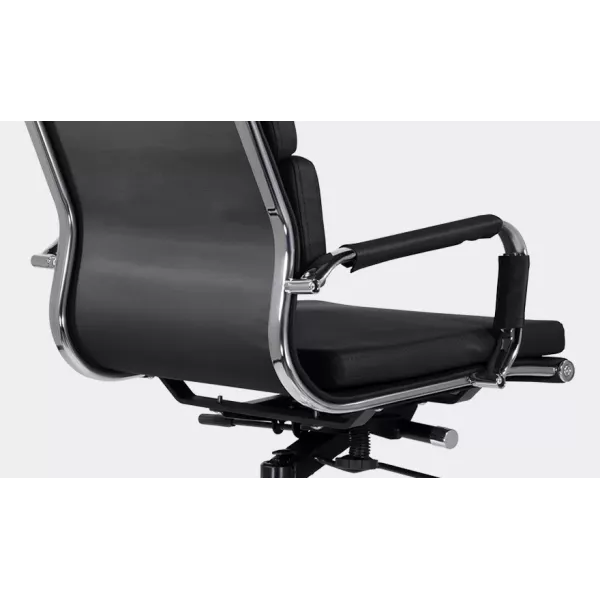 Кресло СН-303 Кайман Трио В soft хром Ср S-0401 (черный)