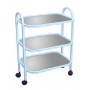 Стол медицинский 3-х полочный с полками из нержавеющей стали