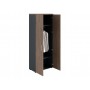 Шкаф NW 2080L гардеробный закрытый темный орех/антрацит