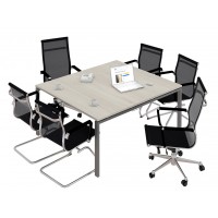 Стол для переговоров NT 140х144 вяз натуральный/антрацит