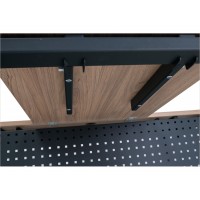 Брифинг-приставка NT 80 вяз натуральный/антрацит