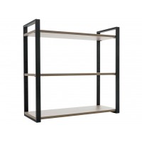 Полка Home-3 вяз натуральный/чёрный