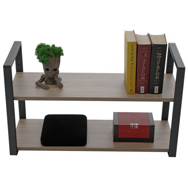 Полка Home-2 вяз натуральный/чёрный