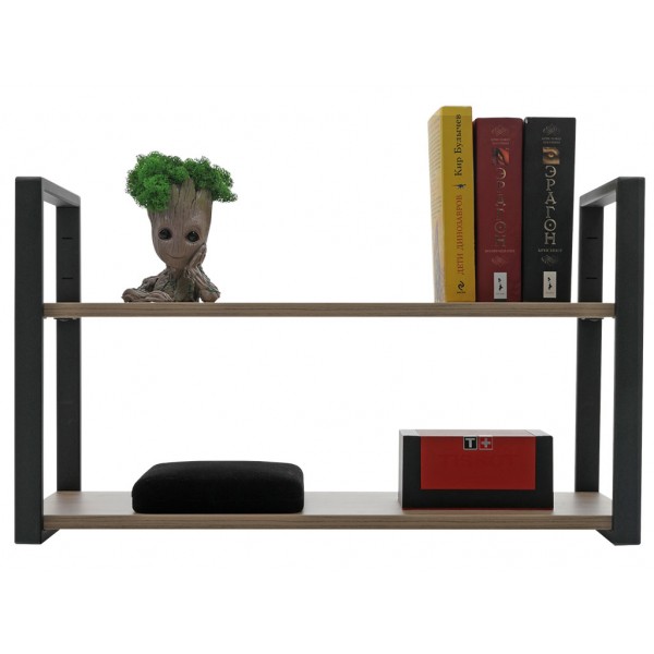 Полка Home-2 вяз натуральный/чёрный