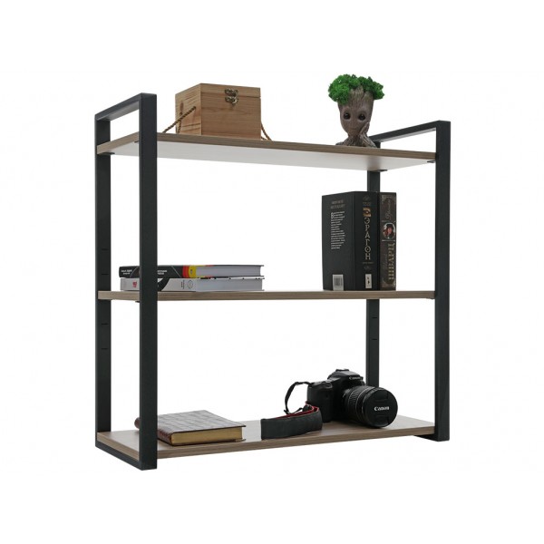 Полка Home-3 вяз натуральный/чёрный