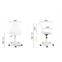 Кресло С-21 Шелл GTS белый/белый Ср