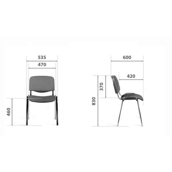 Стул ИЗО BL С11 (черный)